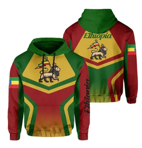 Felpa con cappuccio promozionale Freedom etiopia Lion of Judah Casual Custom Wholesale Low MOQ Outdoor Workout Essentials <span class=keywords><strong>felpe</strong></span> con cappuccio - Product Image 3