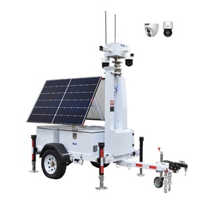 Nuevo Remolque Móvil de CCTV Solar Ecosight ES2P-435 2x435W con Mástil Manual Impermeable para Obras de Construcción - Product Image 2
