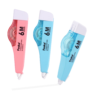 Dispensador <span class=keywords><strong>de</strong></span> Cinta Correctora Foska Rosa/Azul Transparente, Recargable, Mini, Bonito, Blanco, para Correcciones Instantáneas, Sin Tiempo <span class=keywords><strong>de</strong></span> Secado - Product Image 1