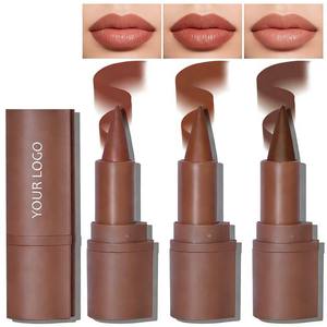 <span class=keywords><strong>Crayon</strong></span> à lèvres triangulaire avec logo personnalisé, contour nude, rouge, couleur multifonction, rouge à lèvres repulpant, crémeux, khol, eye-liner, cosmétiques pour les lèvres - Product Image 4