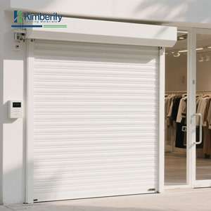 Puerta Enrollable Eléctrica Blanca de Estilo Europeo, Anti-Robo, de Aleación de Aluminio para Apartamentos y Espacios Comerciales, Silenciosa y Eficiente - Product Image 4