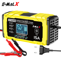 Chargeur de batterie intelligent E-MaLX 12V15A/24V8A pour voiture et moto avec OCP OVP OTP SCP