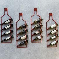 Présentoirs à vin muraux, décoration murale de la maison, étagère de stockage de vin, étagère à vin de Bar en fer