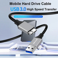 Fuente directa de fábrica 2 M Micro B USB 3,0 SATA Extensión plana de lámina de PVC para computadora móvil Disco duro Cámara Datos 12 meses