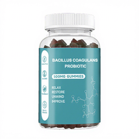 Bonbons gélifiés probiotiques et prébiotiques sans sucre SPL OEM, complément alimentaire pour la santé intestinale, Bacillus Coagulans