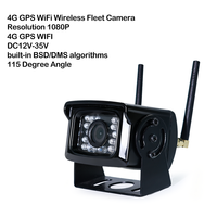 Caméra sans fil étanche 1080P avec vision nocturne IR, 4G, GPS, WiFi, visualisation à distance et streaming RTSP, caméra de recul pour flotte de voitures/camions/camping-cars
