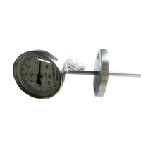 Termometer Bimetal Industri Duchin WSSX-411 Sensor Pt100 RTD Layar LED Tahan Air IP65 Komunikasi Port Serial OEM ISO 1.5C