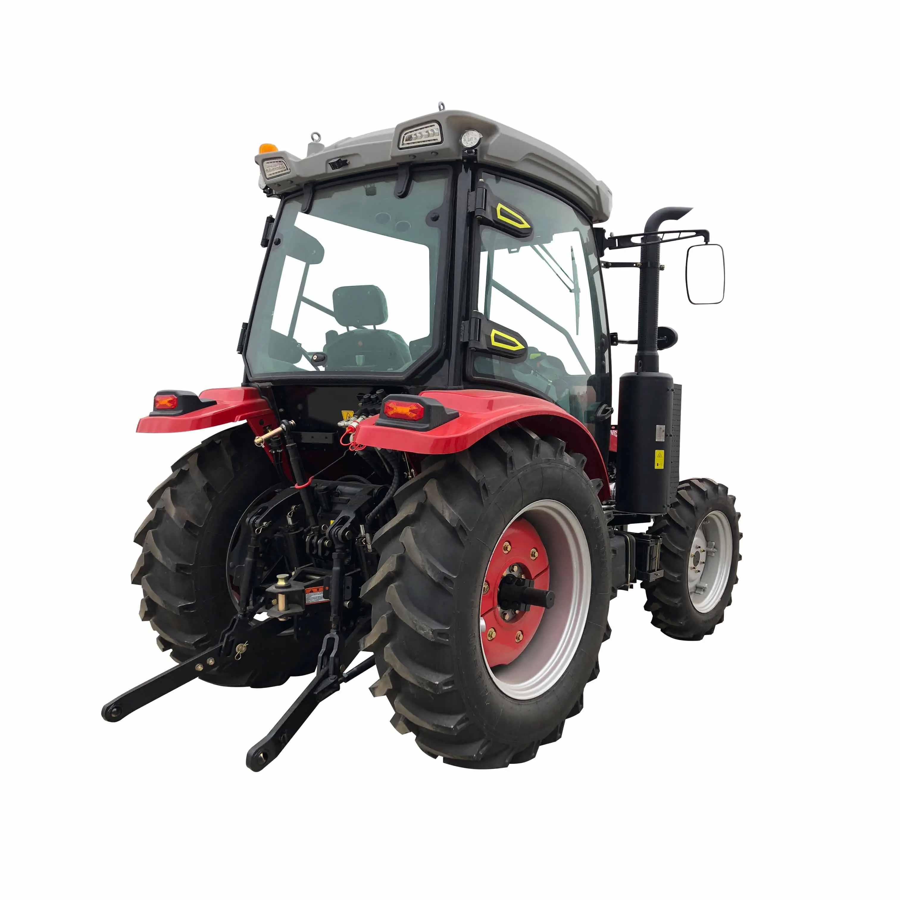 Compact farm tractor 100hp with hydraulic cylinders and 3 point linkage