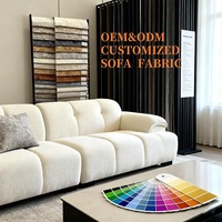 Tissu d'ameublement jacquard uni coupé sur mesure pour la fabrication et la décoration de meubles