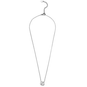 Collana in Acciaio Inossidabile con Ciondolo a Lettera X Monofacciale da 1CM, Gioielli alla Moda per Donne - Product Image 1