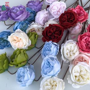 ดอกกุหลาบประดิษฐ์ออสติน ดอกไม้ผ้าไหม ติดทนนาน สำหรับตกแต่งงานแต่งงาน - Product Image 2