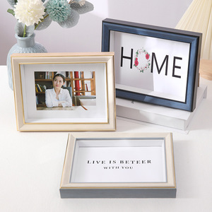 Hot bán New trang trí nội thất PS Khung ảnh bạc nhựa 4x6 5x7 A4 kích cỡ Double Sided đóng khung hình ảnh - Product Image 5