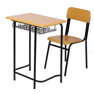 Bureaux et chaises d'école en bois pour étudiants, tables et sièges durables pour une utilisation en classe, tables et chaises d'école, pupitres d'école - Product Image 3