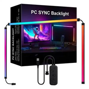 Tira de Luces LED de Colores con Sincronización con el PC, 24", 27", 32", Lámpara Decorativa RGB para Ambiente de Juego de Computadora - Product Image 1