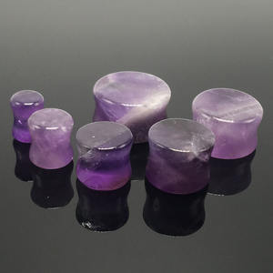 ต่างหูเจาะหูแบบทิ่ง HY รุ่นใหม่ล่าสุด ทำจากหินอเมทิสต์ ผลิตโดยผู้ผลิตโดยตรง - Product Image 4