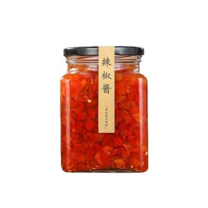 Food-Grade Rectangle Super Flint Glass <b>Jars</b> with Lids-LK Brand Sealed Containers <b>for</b> <b>Jam</b> Chili Sauce Honey & Lemon Paste - Product Image 1