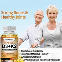 VitaSpring OEM Vitamine D3+K2 en gélules molles, complément alimentaire pour le soutien immunitaire et l'énergie, pour adultes, 10000 UI, gélules molles de vitamine D3 K2