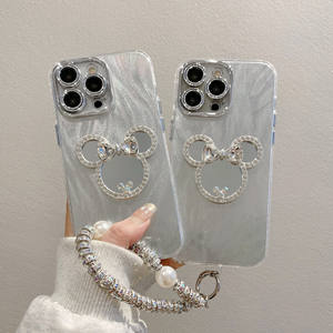 <span class=keywords><strong>Coque</strong></span> de téléphone en TPU brillant miroir à paillettes pour <span class=keywords><strong>iPhone</strong></span> 16 Pro Max Style coréen Ins luxe couverture de téléphone à la mode pour femmes pour 15 14 13 12 11 - Product Image 3