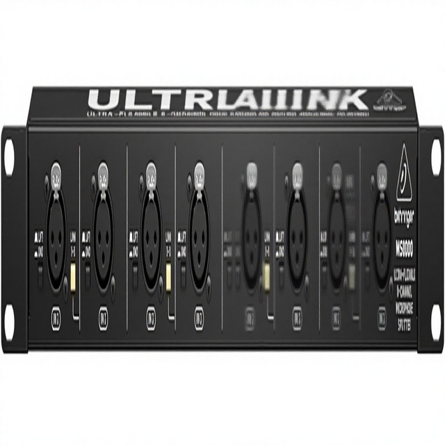 Behringer ULTRALINK MS8000 Ultra-Flexible 8-Channel XLR Connection Microphone Splitter