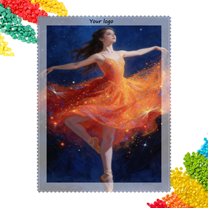Kit di Pittura Diamante 5D <span class=keywords><strong>Ballerina</strong></span> con Fiamme e Cielo Stellato |   Arte della <span class=keywords><strong>ballerina</strong></span> |   Decorazione per la casa con strass completi - Product Image 1