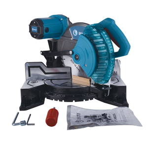 Sierra Ingletadora Eléctrica Industrial BIYOTI de 10 Pulgadas con Motor sin Escobillas de 1500W para Cortar Metal y Madera - Product Image 1