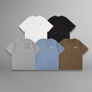 Camisetas de Manga Corta para Hombre, Modernas, de Alta Calidad, 260g, 100% Algodón, Suaves, Transpirables, con Bordado, Casuales - Product Image 3