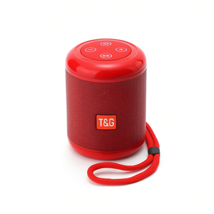Altavoz Bluetooth portátil T&G, sonido estéreo inalámbrico compacto rojo con correa de transporte para uso en exteriores - Product Image 2