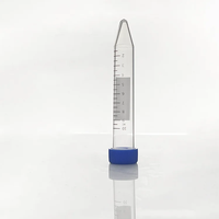 Tube à centrifuger 10ml 15ml Tube à centrifuger à fond conique et debout avec échelle et zone d'écriture.