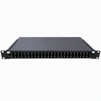 Panneau de brassage à fibres optiques 19 pouces pour montage en rack SC LC haute densité 24 ports avec plateaux de raccordement pour centres de données FTTH