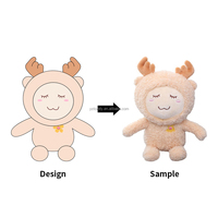 Mignonne poupée humaine en peluche personnalisable multi-scène debout 15cm compagnon écologique cadeau de vacances peluches personnalisées