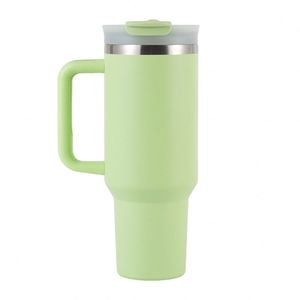 Bouteille d'eau isotherme personnalisée de 40 oz avec paille, en acier inoxydable, pour voiture, isolation et conservation au froid - Product Image 3