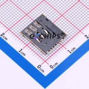 SIM304-ZYD7AH1.37 SIM Card Connector SMD Connector Self-Return Type Nano SIM Card Card Holder 1.37mm - Product Image 2