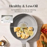 Panci Penggorengan memasak sehat Rontyan bebas PFAS untuk pembersih, lebih mudah memasak