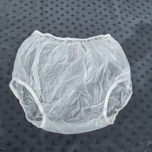 Bas prix pantalon en plastique <span class=keywords><strong>adulte</strong></span> couvre-<span class=keywords><strong>couche</strong></span> PVC non tissé pantalon en plastique incontinence pour adultes soutien OEM - Product Image 1
