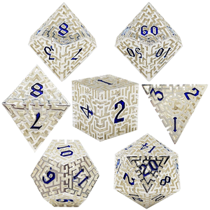 Juego de Dados Poliédricos de Cobre Duradero de 7 Piezas, Multicolores, para Juegos de D&D y Juegos de Mesa, Regalo - Product Image 3