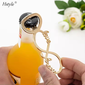 Abrebotellas Hstyle 8 Shape Love Forever Favores de boda y regalos para invitados Recuerdos DE BODA Suministros para fiestas Abrebotellas - Product Image 4