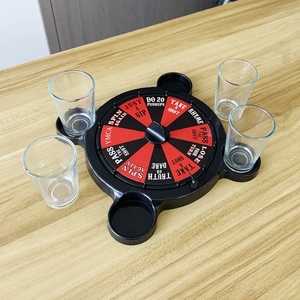 Vente chaude jeux de fête pour 4 personnes boire <span class=keywords><strong>Roulette</strong></span> verre jeu à boire ensemble jeux de table pour adultes Pub Party KTV bar discothèque - Product Image 3