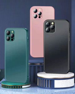 La última funda de teléfono de vidrio templado mate de borde recto Liquid AG para <span class=keywords><strong>iPhone</strong></span> 14 13 12 11 Pro <span class=keywords><strong>XS</strong></span> Max funda de silicona Original - Product Image 2