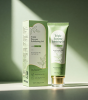 Fabrication sous contrat - Gel exfoliant triple enzymatique au thé vert - Lissage, éclaircissement, minimisation des pores, renouvellement - Traitement du visage