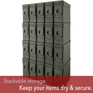 Caja de munición de acero y metal resistente al agua calibre 30, caja de munición Safewell 30 Cal 30 Cal munición 30 cal - Product Image 5