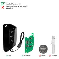 Clé télécommande universelle KEYDIY KD B33-3 à 3 boutons pour Volkswagen Golf 8 Type, Série B, 5 pièces par lot