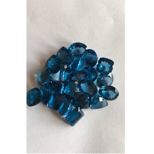 Topaze bleue naturelle de qualité AAA certifiée IGI pierres précieuses en vrac traitées thermiquement pour accessoire de bijoux - Product Image 3