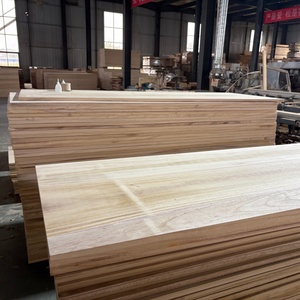 Panneaux muraux intérieurs en bois de paulownia à texture naturelle, grilles de plafond faciles à installer - Product Image 1