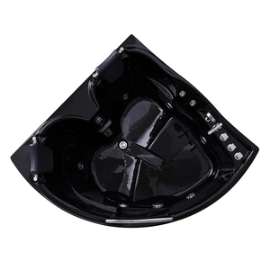 Venta negra <span class=keywords><strong>Precios</strong></span> de baño de vidrio interior moderno Esquina de masaje de spa Jacuzzier de acrílico multifuncional Bañera de <span class=keywords><strong>hidromasaje</strong></span> <span class=keywords><strong>Bañeras</strong></span> e hidromasajes - Product Image 6