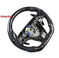 Volant et palettes de changement de vitesse en fibre de carbone forgée rose personnalisées 2013-2019, ajustement personnalisé pour Cadillac ATS-V CTS-V