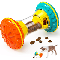 Jouets interactifs en plastique pour chiens : distributeur de friandises et mangeoire lente pour l'ennuie et l'enrichissement, pour garder les chiens occupés