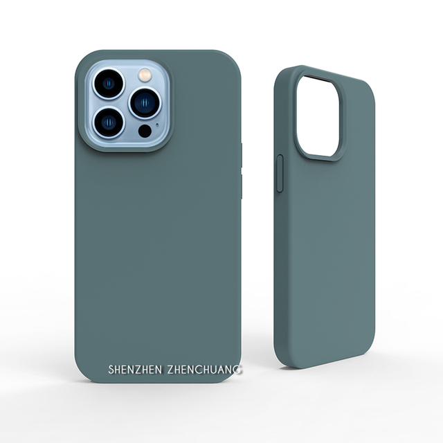 For iPhone Apple 12 Silicone Case Liquid Silicone Cover Fiber Inside Silicon Back Cover for iPhone Case