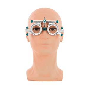 Marco de Foróptero de Plástico y Metal TF-4880A con Detalles en Verde Azulado y Escalas de Medición para Optometría, Uso Profesional - Product Image 2