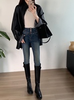 Jean Skinny Extensible Respirant Décontracté pour Femme YUANBOFEI – Tendance Automne Western, Denim Sexy qui Sublime la Silhouette