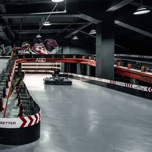 Pista de carreras de goma Go Kart para exteriores, pista de goma para parachoques, precio de fábrica